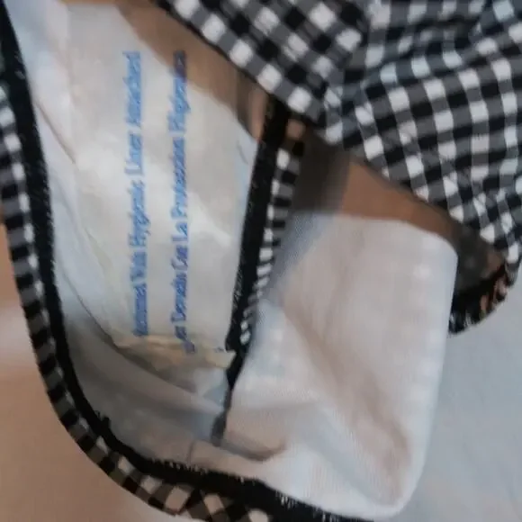 Kona Sol Textured Gingham Ruched Full Coverage One Piece Swimsuit Size Small - Picture 5 of 9